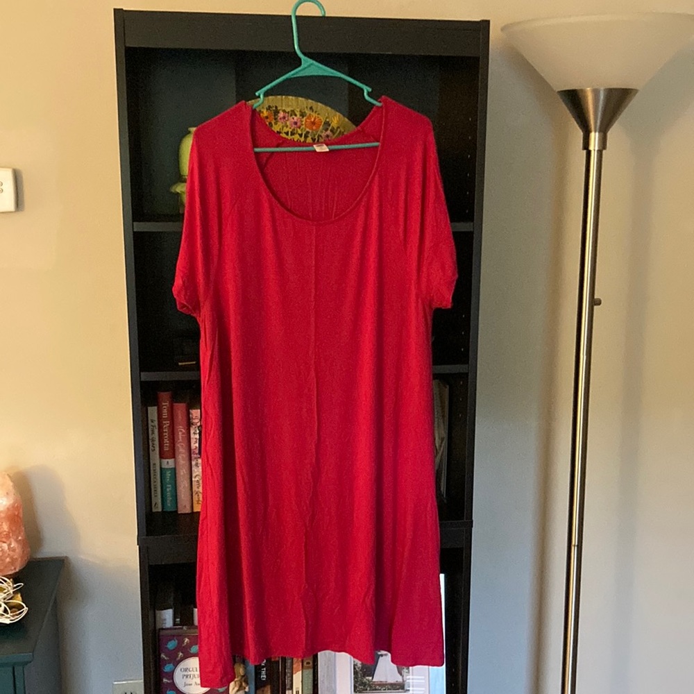 Hot Pink, Soft T shirt dress
